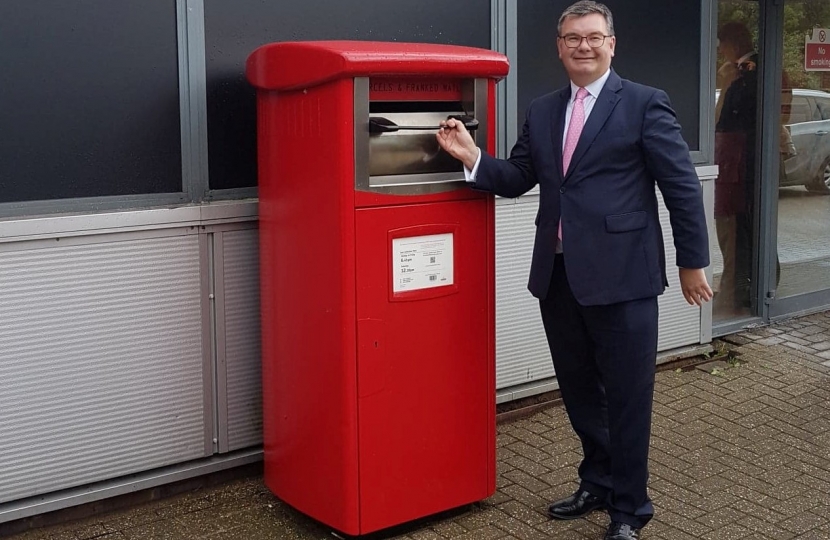 Iain with Parcel Postbox