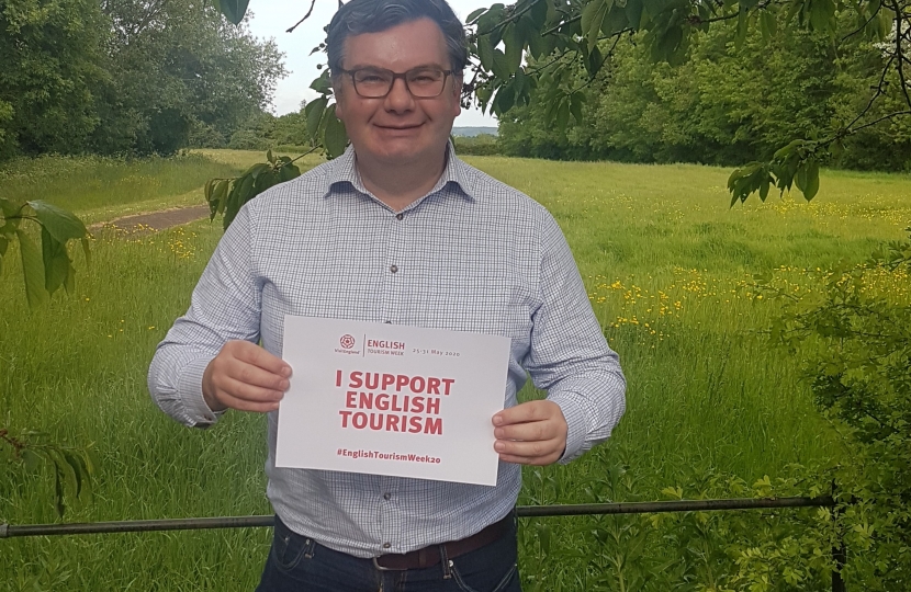 Iain supporting English Tourism Week