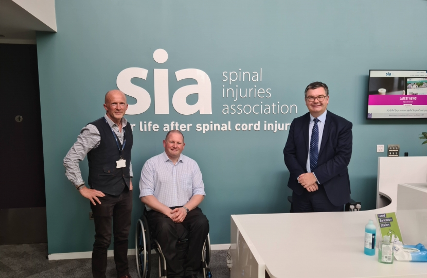 Iain at Spinal Injuries Association