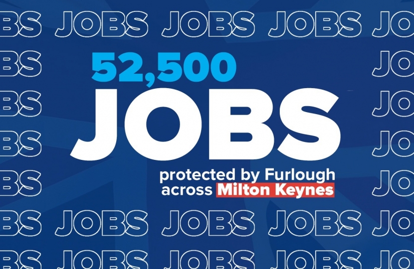 Info Graphic - 52,500 jobs saved in Milton Keynes