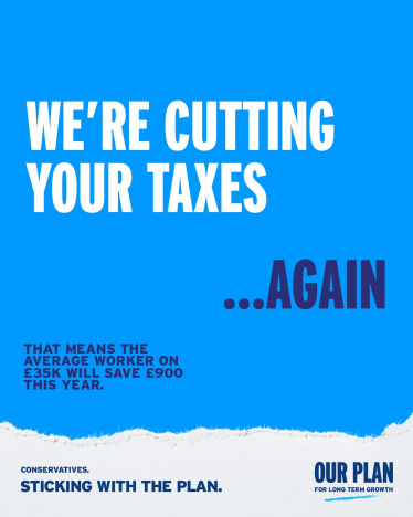 We're cutting your taxes... again